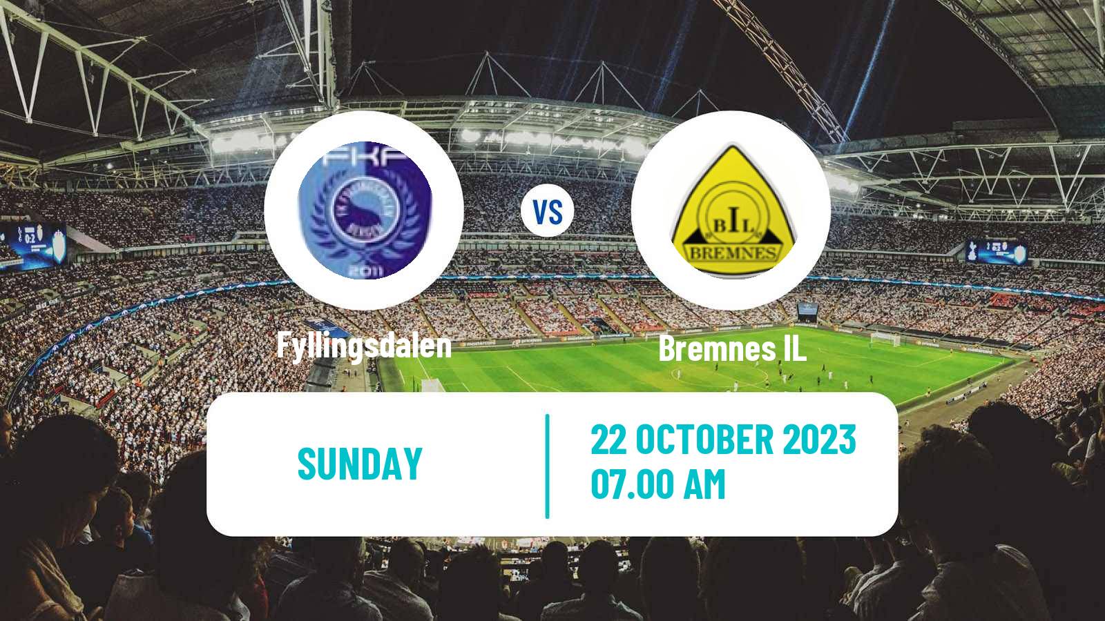 Soccer Norwegian Division 3 - Group 3 Fyllingsdalen - Bremnes