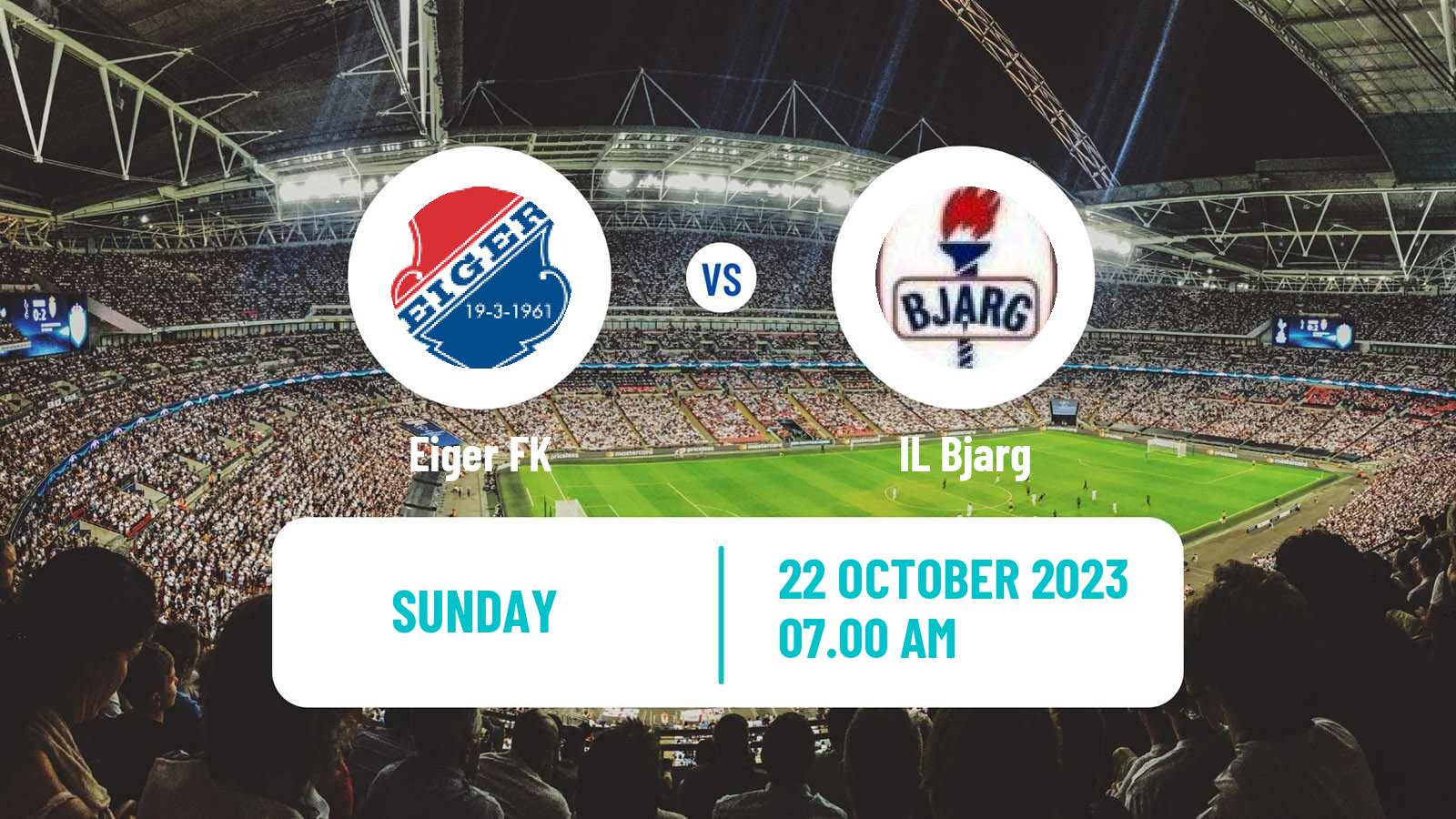 Soccer Norwegian Division 3 - Group 3 Eiger - Bjarg