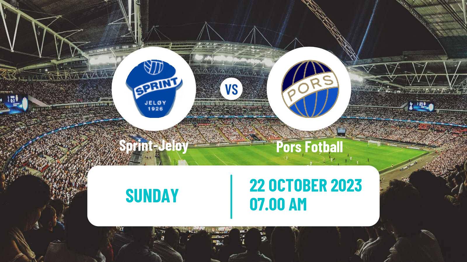 Football Norwegian Division 3 - Group 4 Sprint-Jeloy - Pors