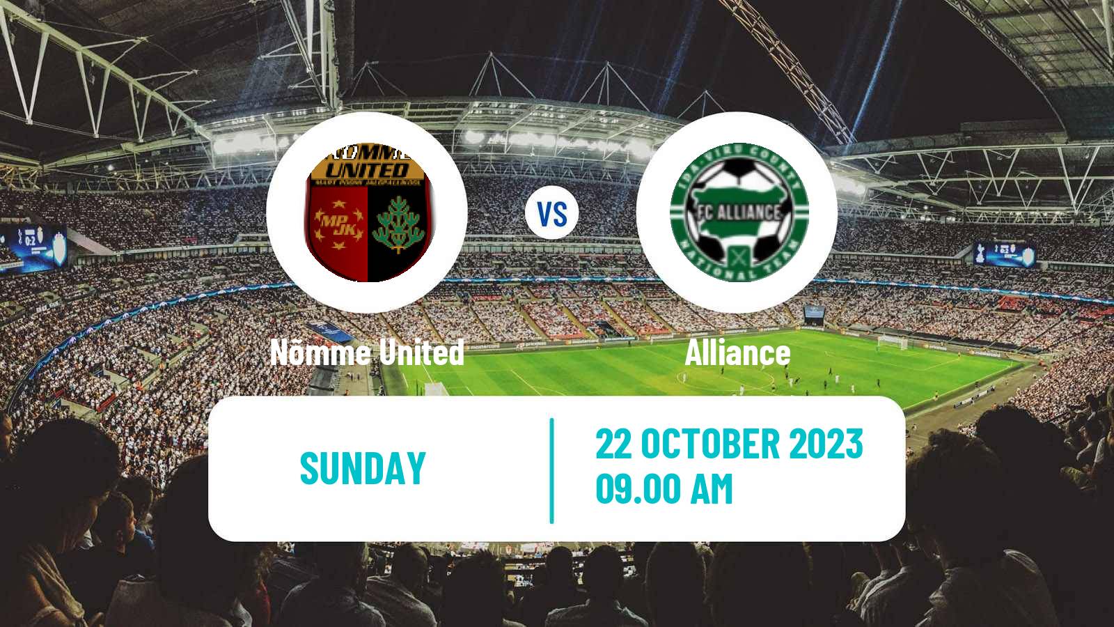 Soccer Estonian Esiliiga Nõmme United - Alliance