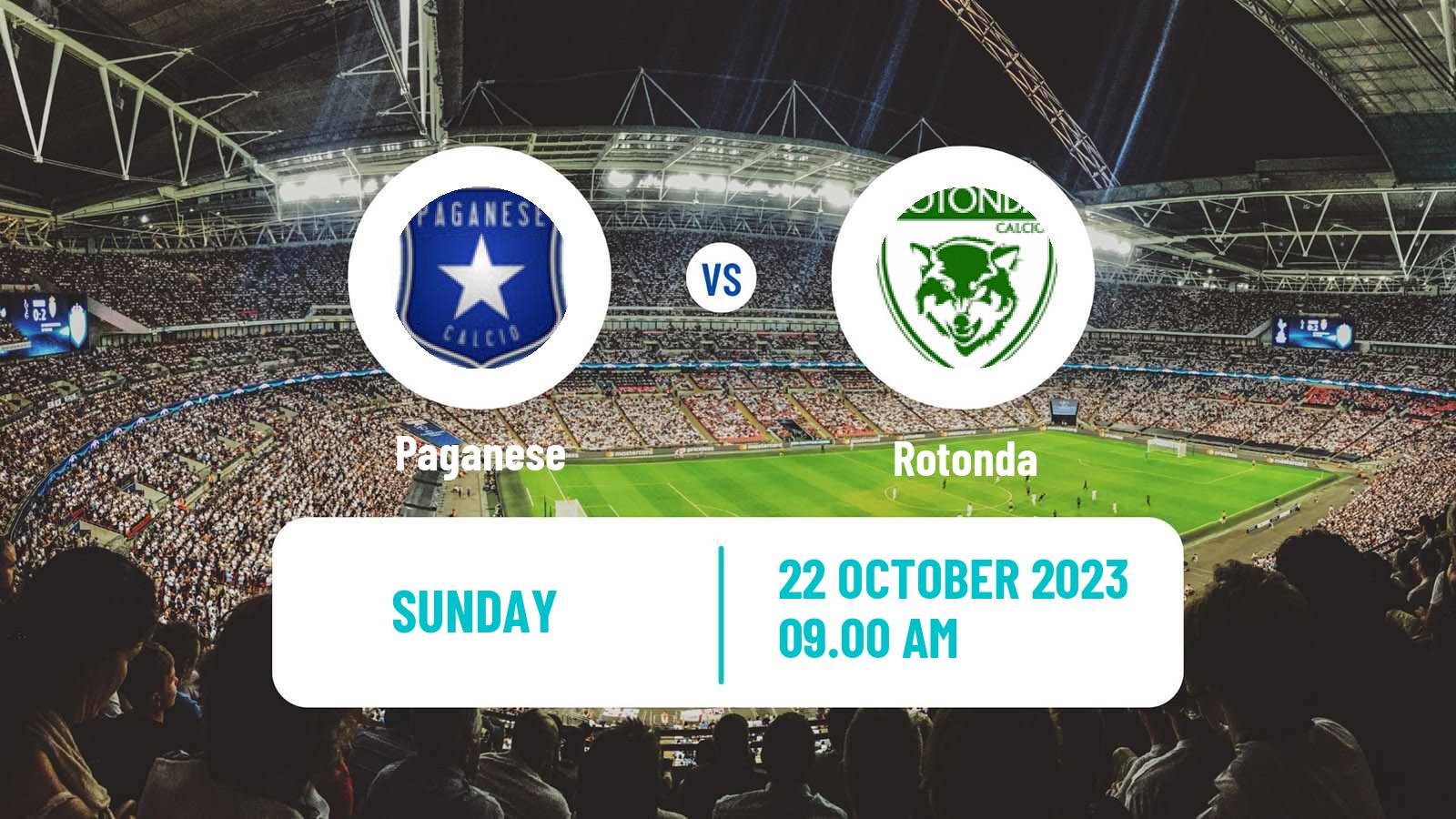 Soccer Italian Serie D - Group H Paganese - Rotonda