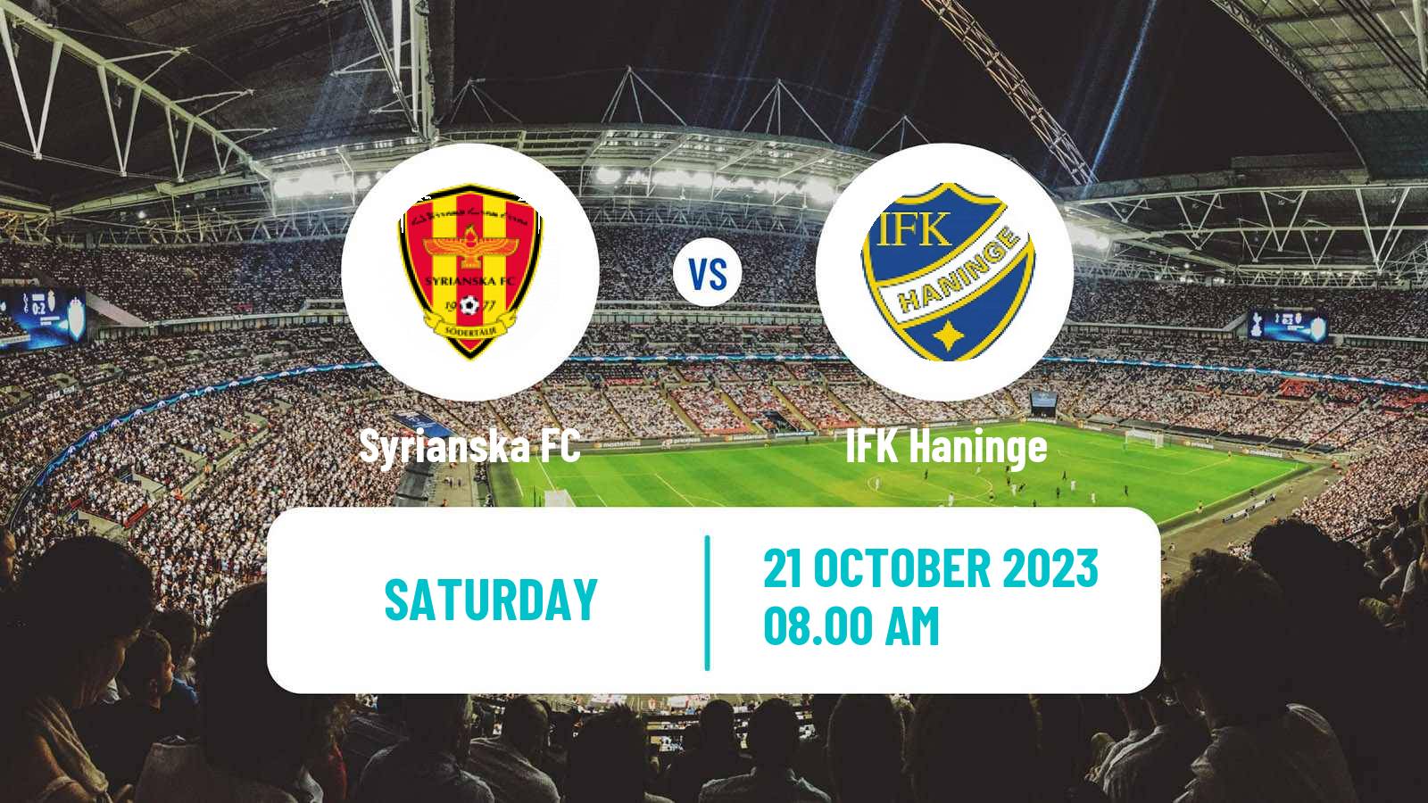 Soccer Swedish Division 2 - Södra Svealand Syrianska - Haninge
