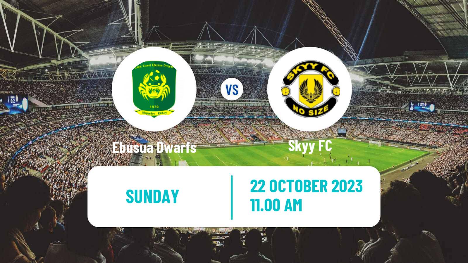 Football Ghanaian Division One League Ebusua Dwarfs - Skyy
