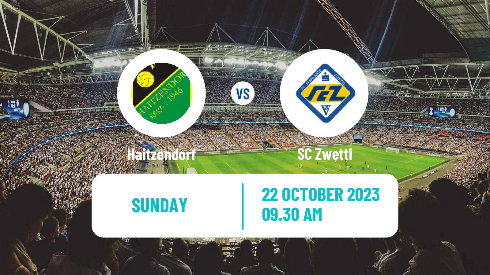 Soccer Austrian Landesliga Niederosterreich Haitzendorf - Zwettl