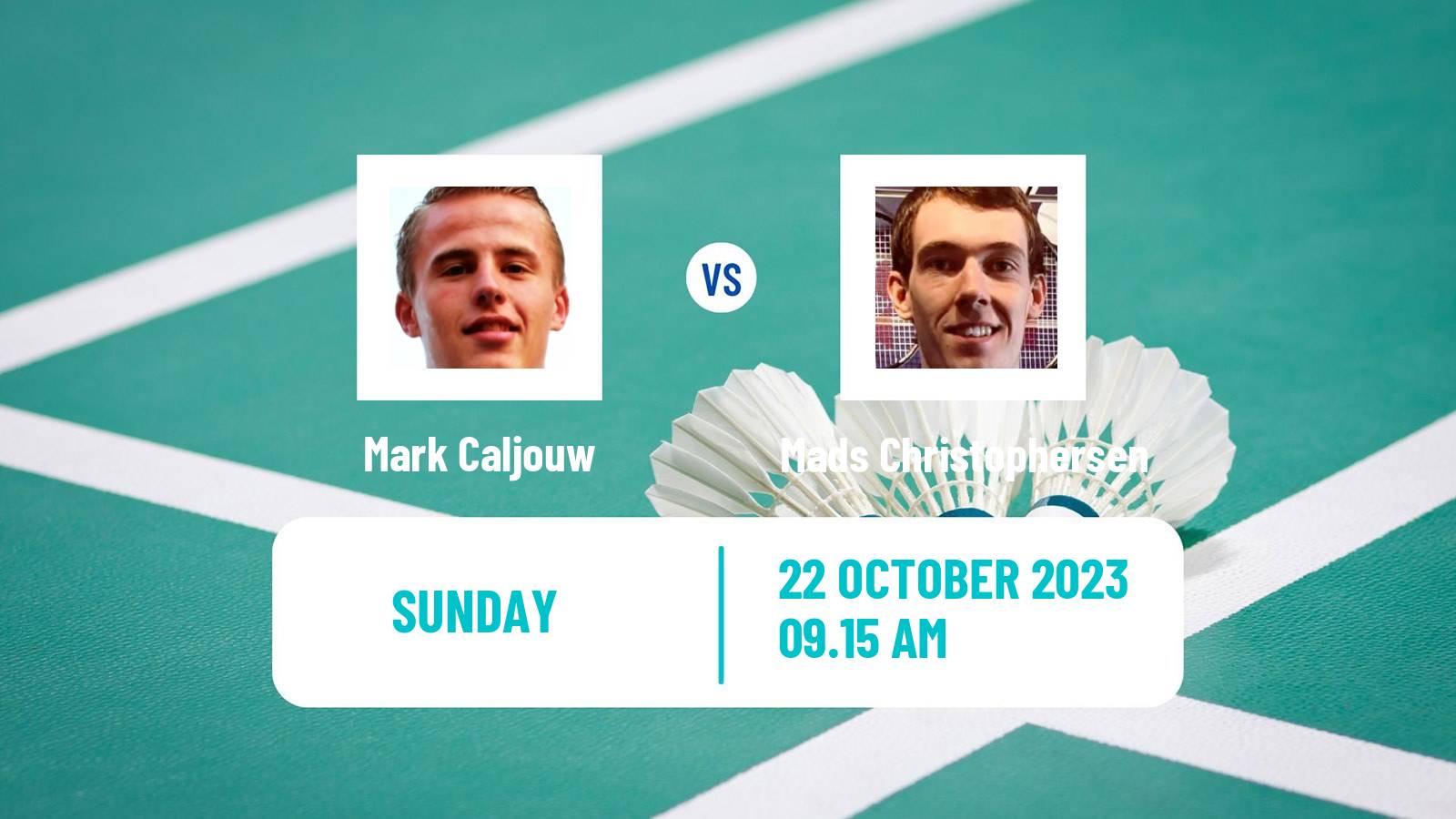 Badminton BWF World Tour Abu Dhabi Masters Men Mark Caljouw - Mads Christophersen
