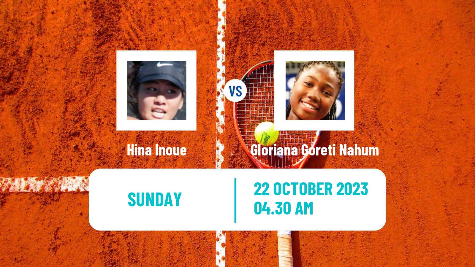 Tennis ITF W15 Monastir 37 Women Hina Inoue - Gloriana Goreti Nahum