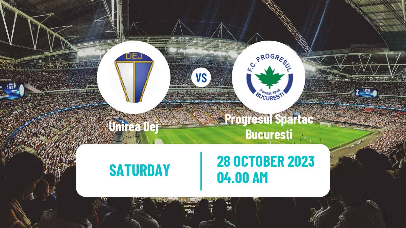 Soccer Romanian Division 2 Unirea Dej - Progresul Spartac Bucuresti