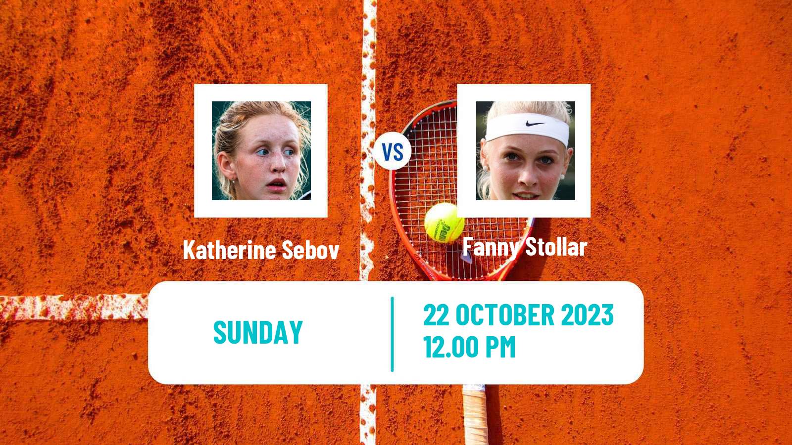 Tennis ITF W60 Saguenay Women Katherine Sebov - Fanny Stollar