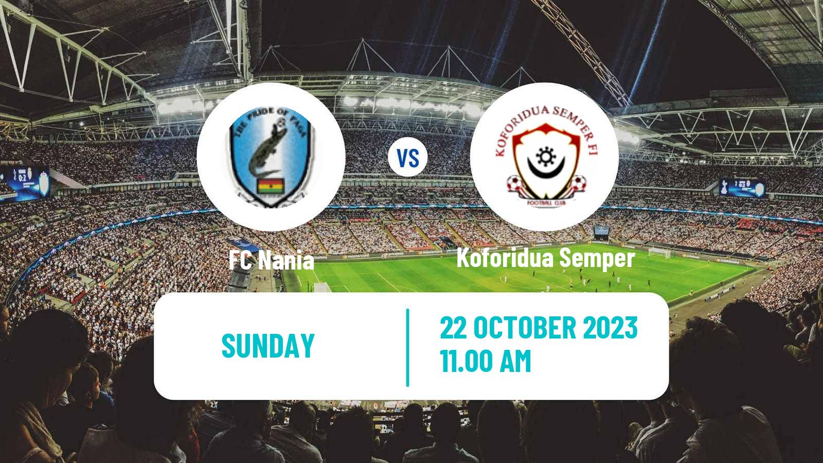 Football Ghanaian Division One League Nania - Koforidua Semper