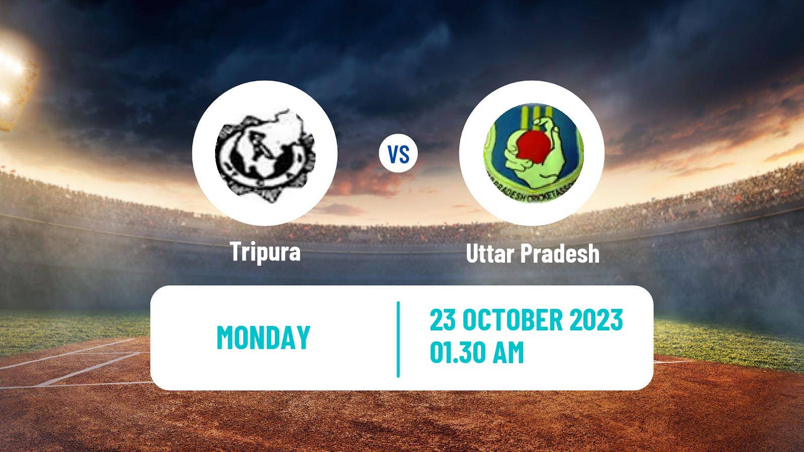 Cricket Syed Mushtaq Ali Trophy Tripura - Uttar Pradesh