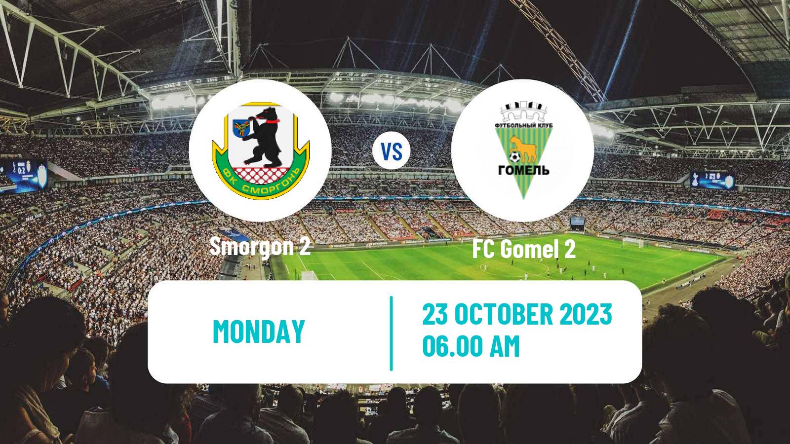 Soccer Belarusian Vysshaya Liga Reserve Smorgon 2 - Gomel 2