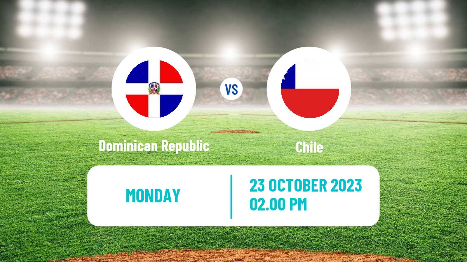 Baseball Pan American Games Baseball Dominican Republic - Chile