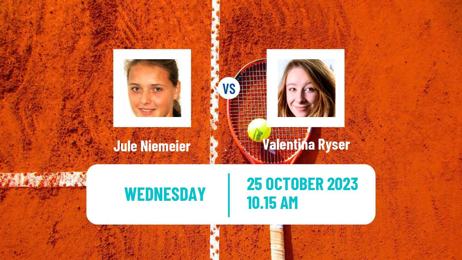 Tennis ITF W60 Glasgow Women Jule Niemeier - Valentina Ryser