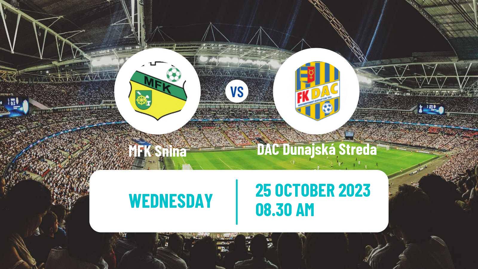 Soccer Slovak Cup Snina - DAC Dunajská Streda