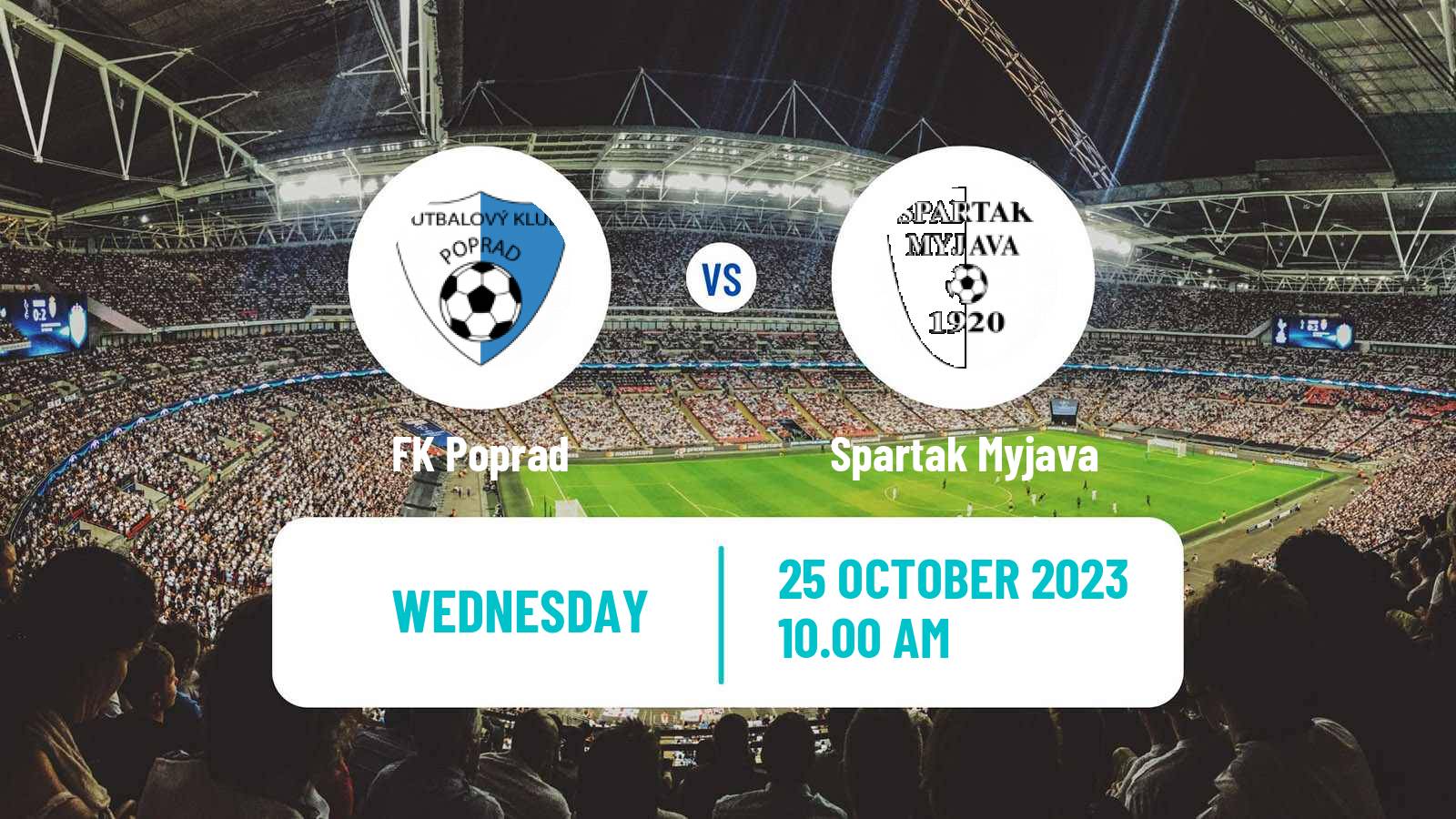 Soccer Slovak Cup Poprad - Spartak Myjava