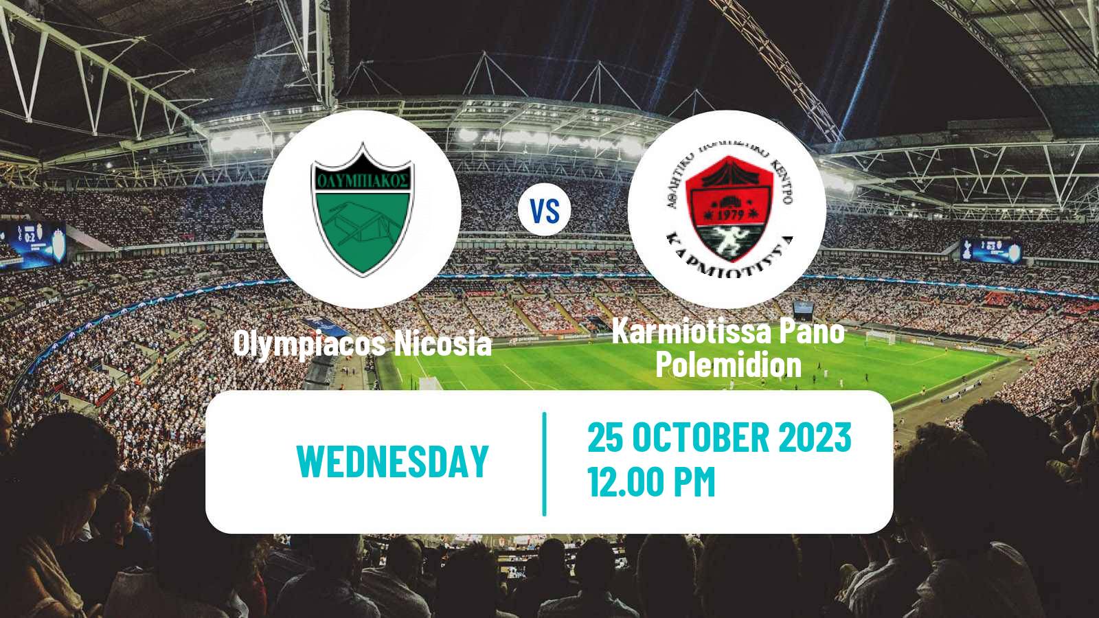 Soccer Cypriot Cup Olympiacos Nicosia - Karmiotissa Pano Polemidion