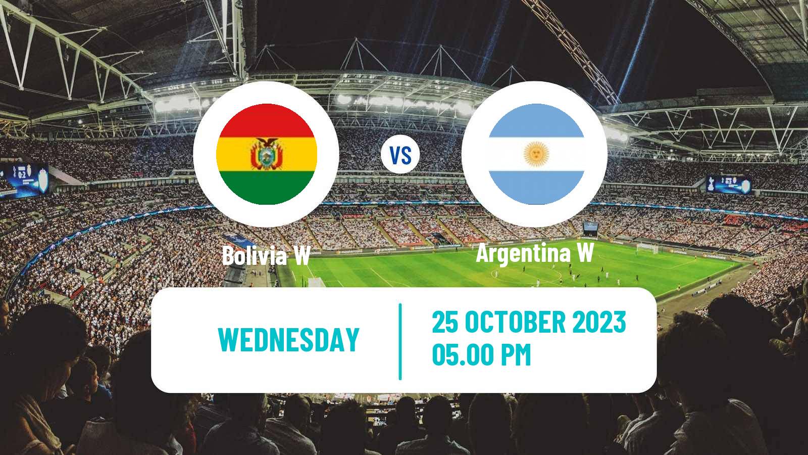 Soccer Pan American Games Football Women Bolivia W - Argentina W