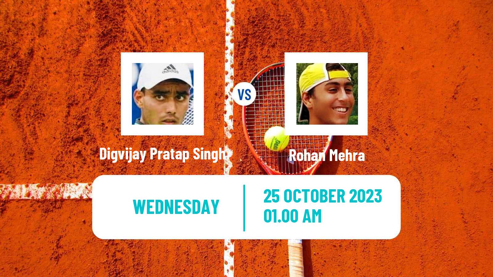 Tennis ITF M15 Davangere Men Digvijay Pratap Singh - Rohan Mehra