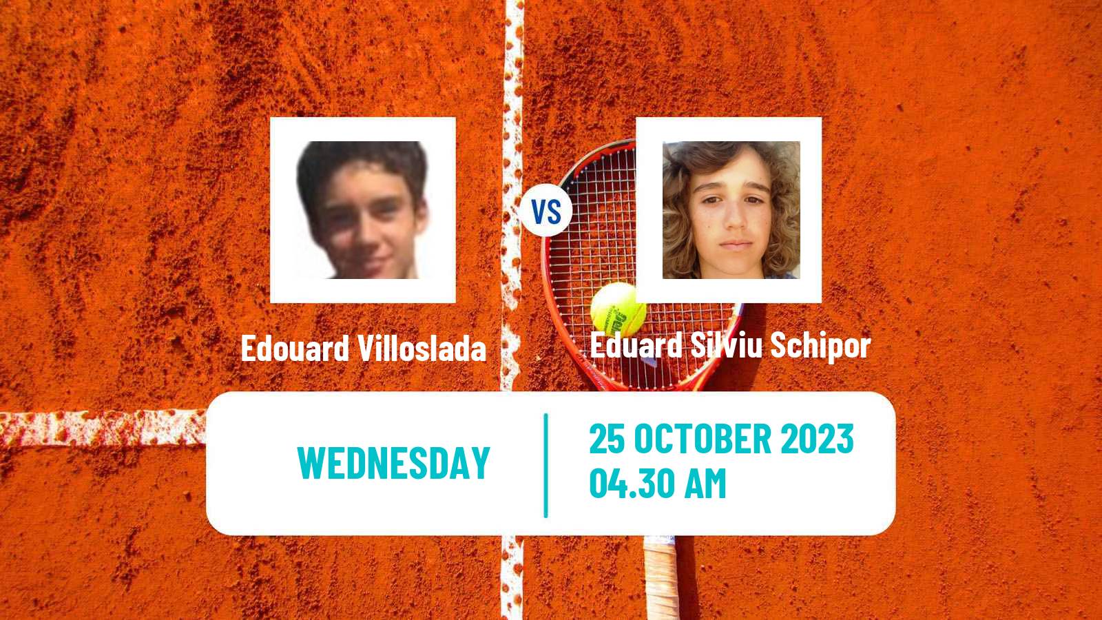 Tennis ITF M15 Monastir 43 Men Edouard Villoslada - Eduard Silviu Schipor