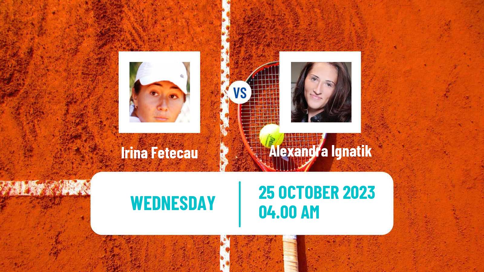 Tennis ITF W25 Santa Margherita Di Pula 12 Women Irina Fetecau - Alexandra Ignatik