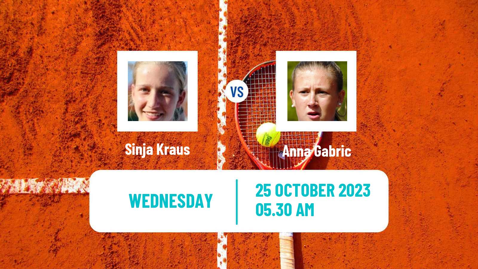 Tennis ITF W25 Heraklion Women Sinja Kraus - Anna Gabric