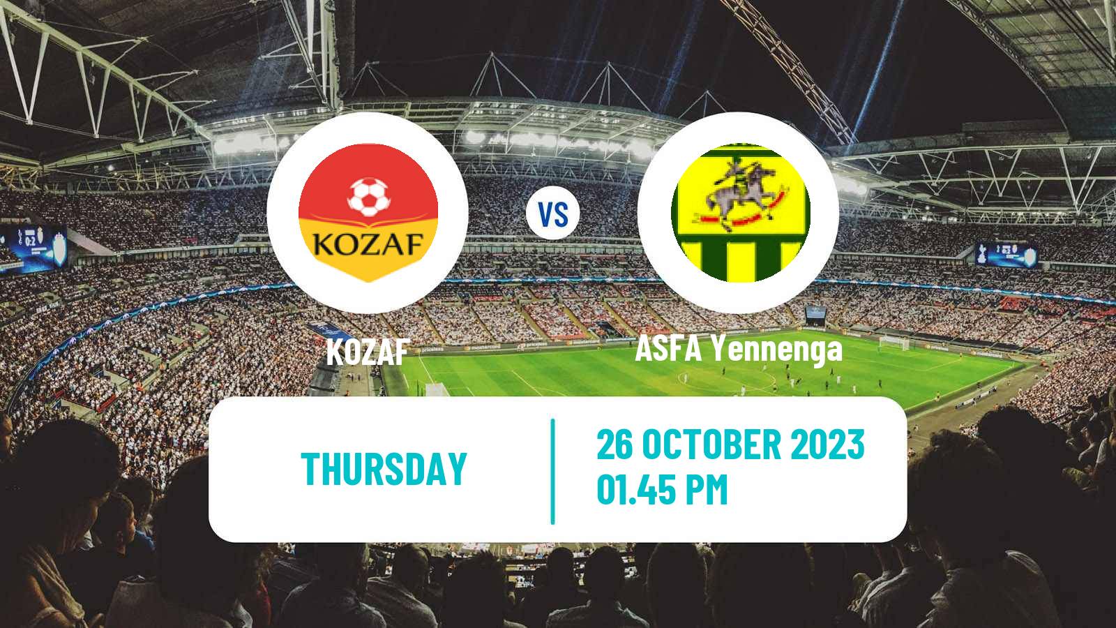 Soccer Burkina Faso Premier League KOZAF - ASFA Yennenga