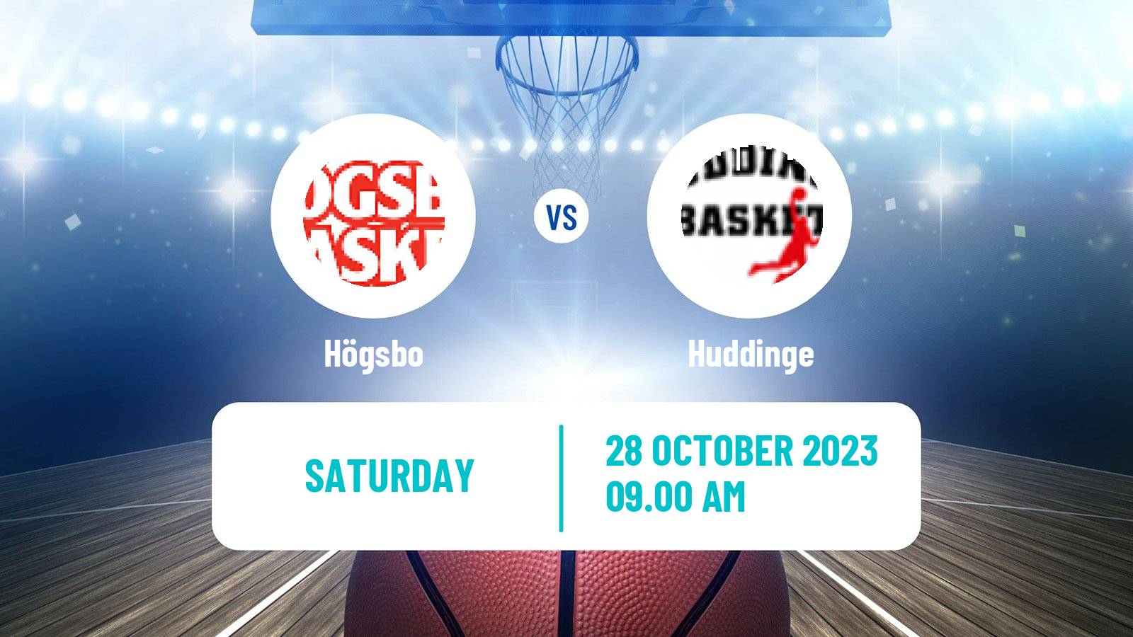 Basketball Swedish Superettan Basketball Högsbo - Huddinge