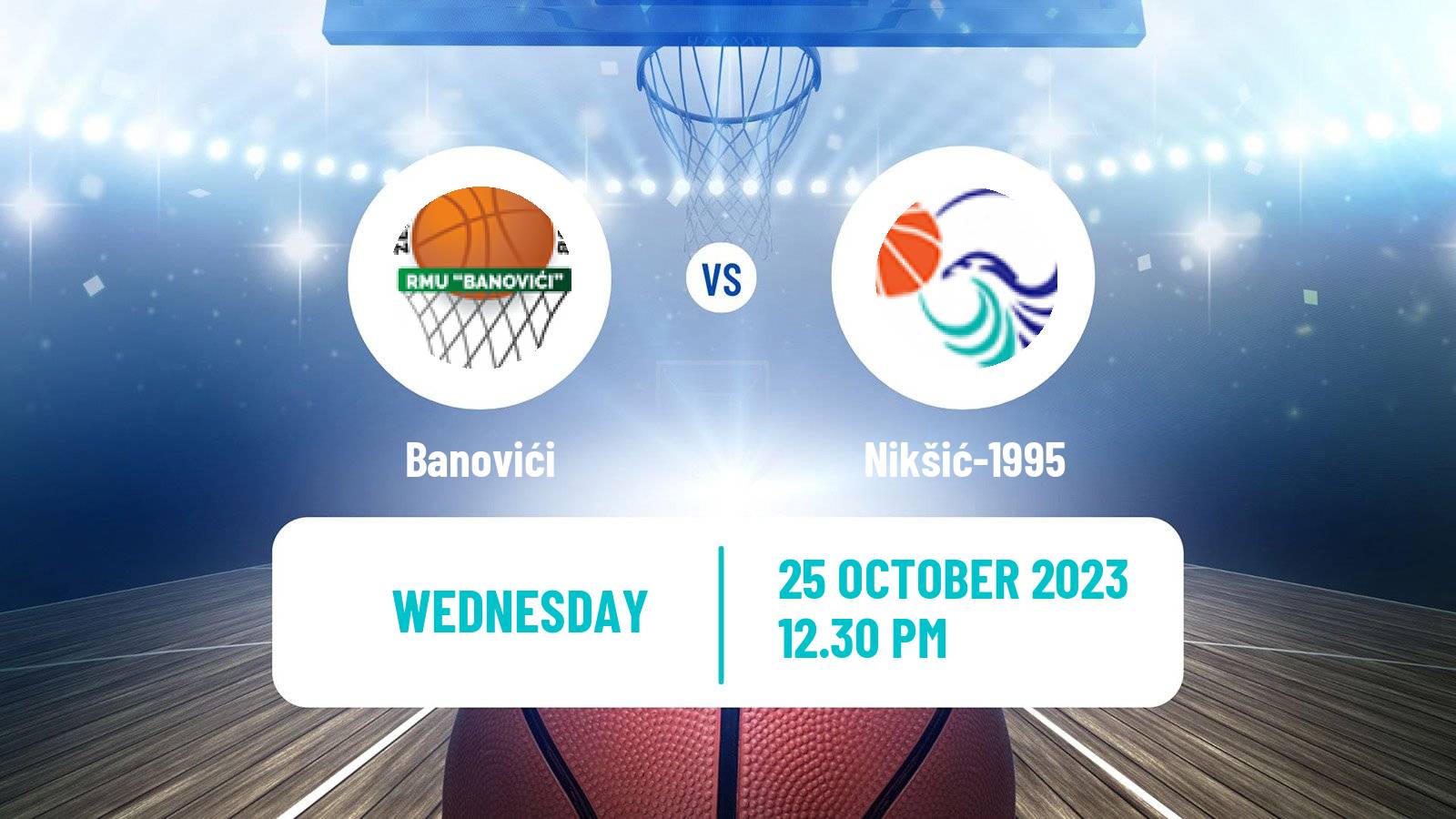 Basketball WABA League Banovići - Nikšić-1995