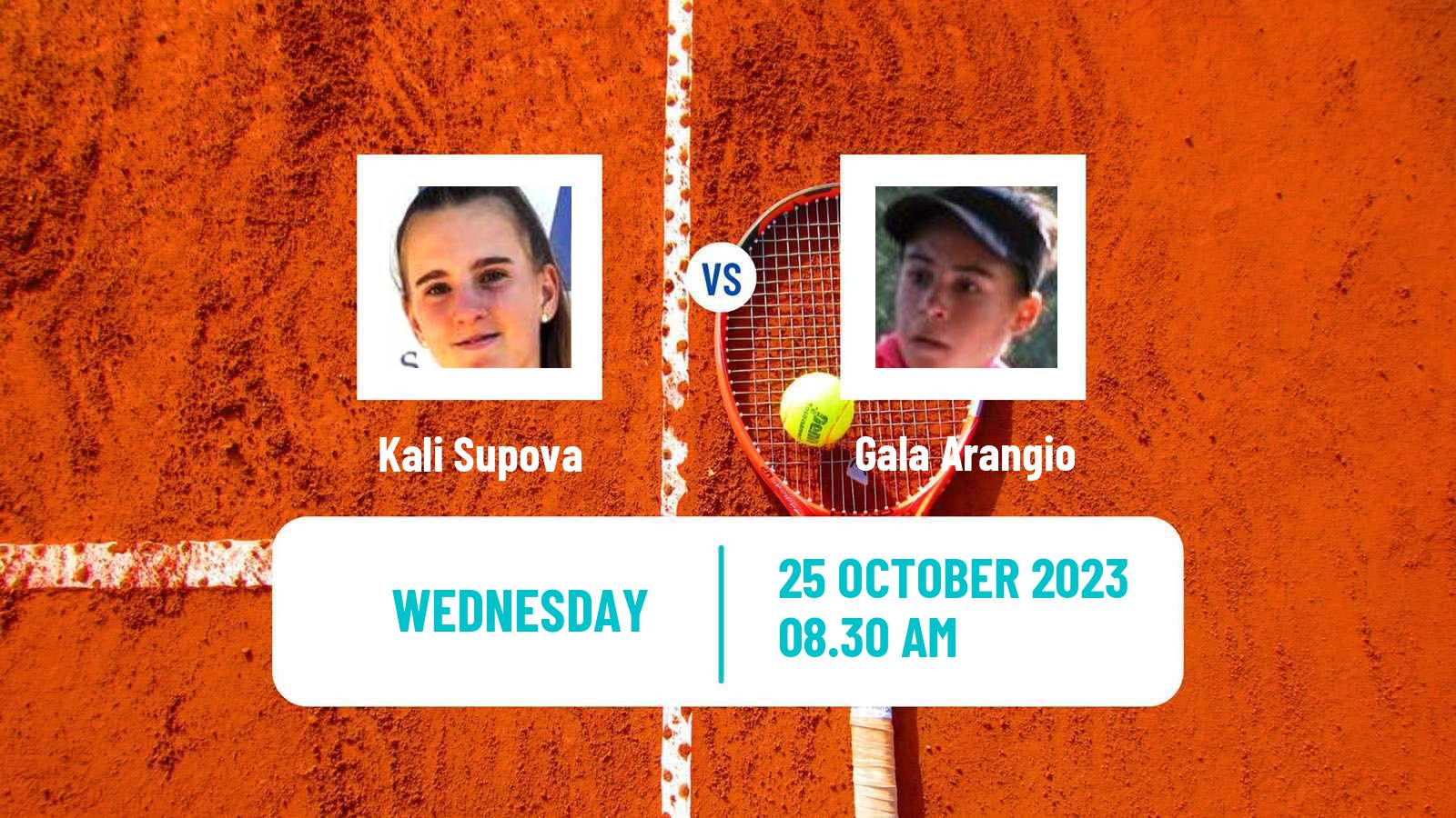 Tennis ITF W15 Monastir 38 Women Kali Supova - Gala Arangio