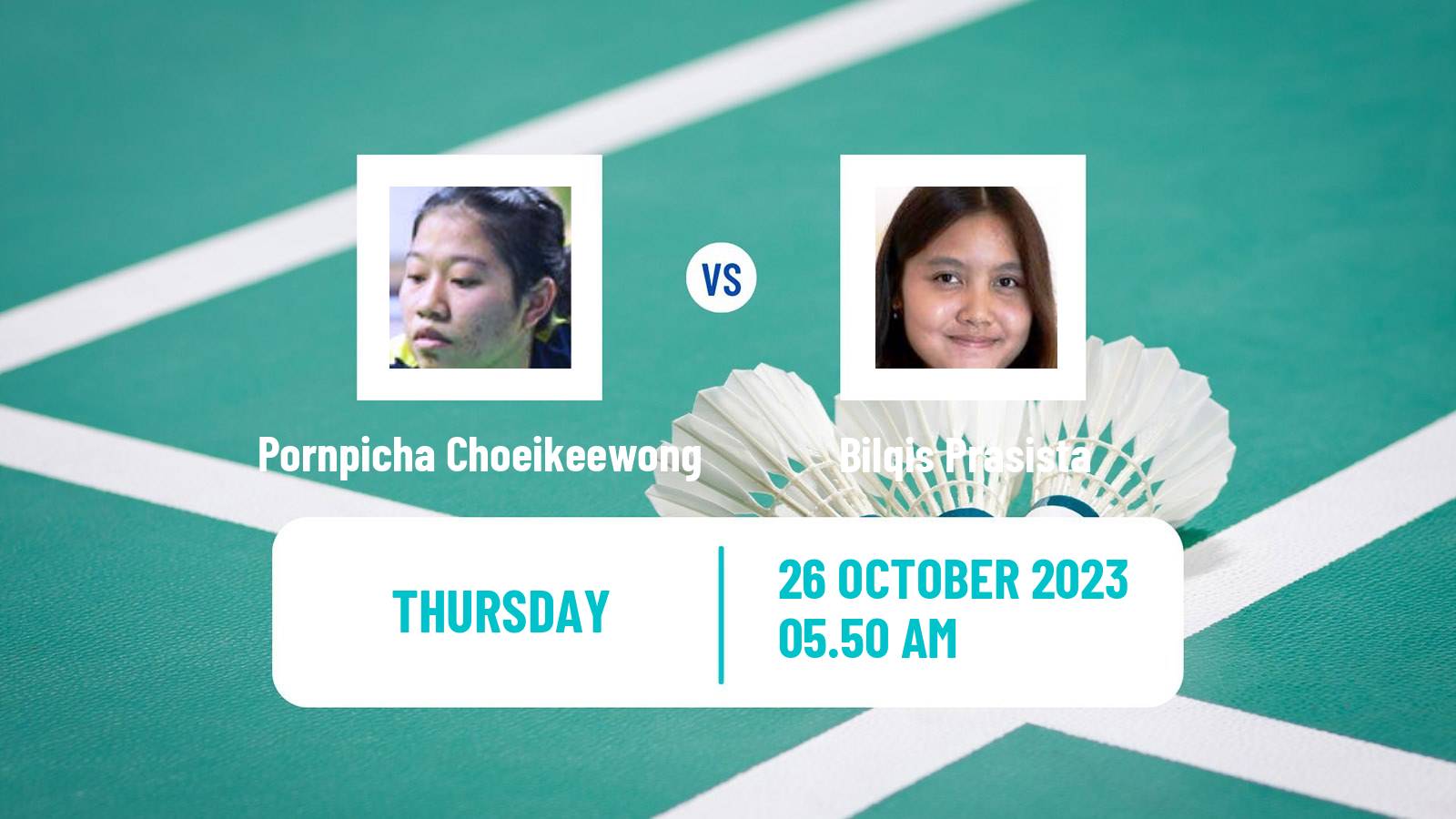 Badminton BWF World Tour Indonesia Masters 3 Women Pornpicha Choeikeewong - Bilqis Prasista