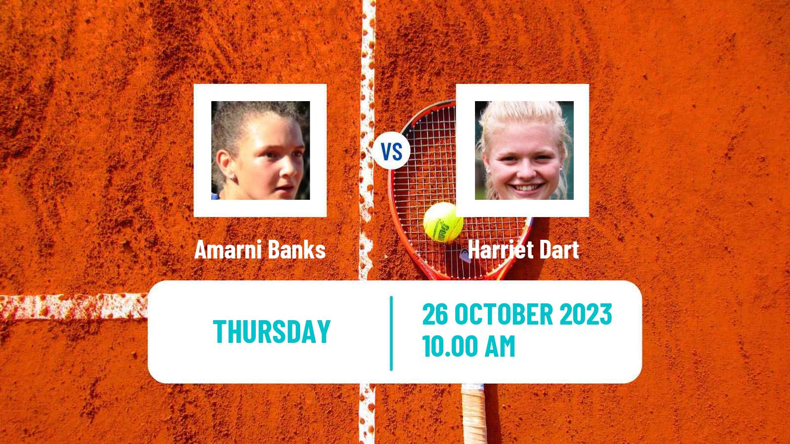 Tennis ITF W60 Glasgow Women Amarni Banks - Harriet Dart