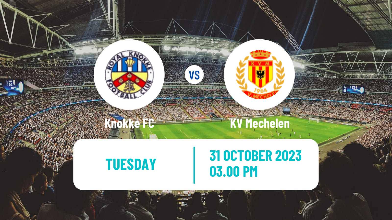 Soccer Belgian Cup Knokke - KV Mechelen