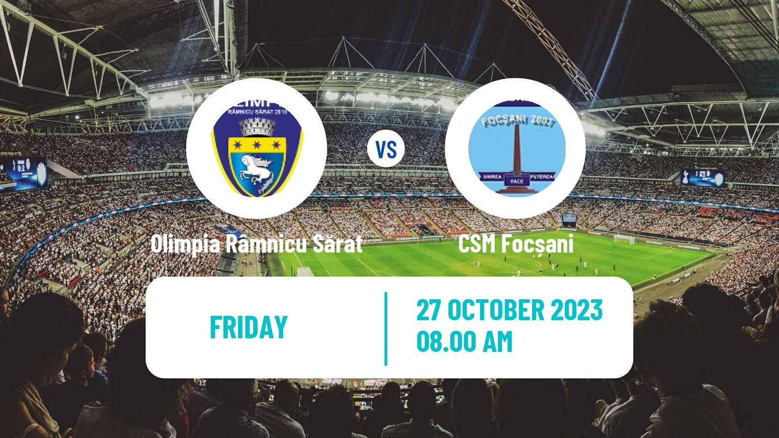 Football Romanian Liga 3 - Seria 2 Râmnicu Sărat - CSM Focșani