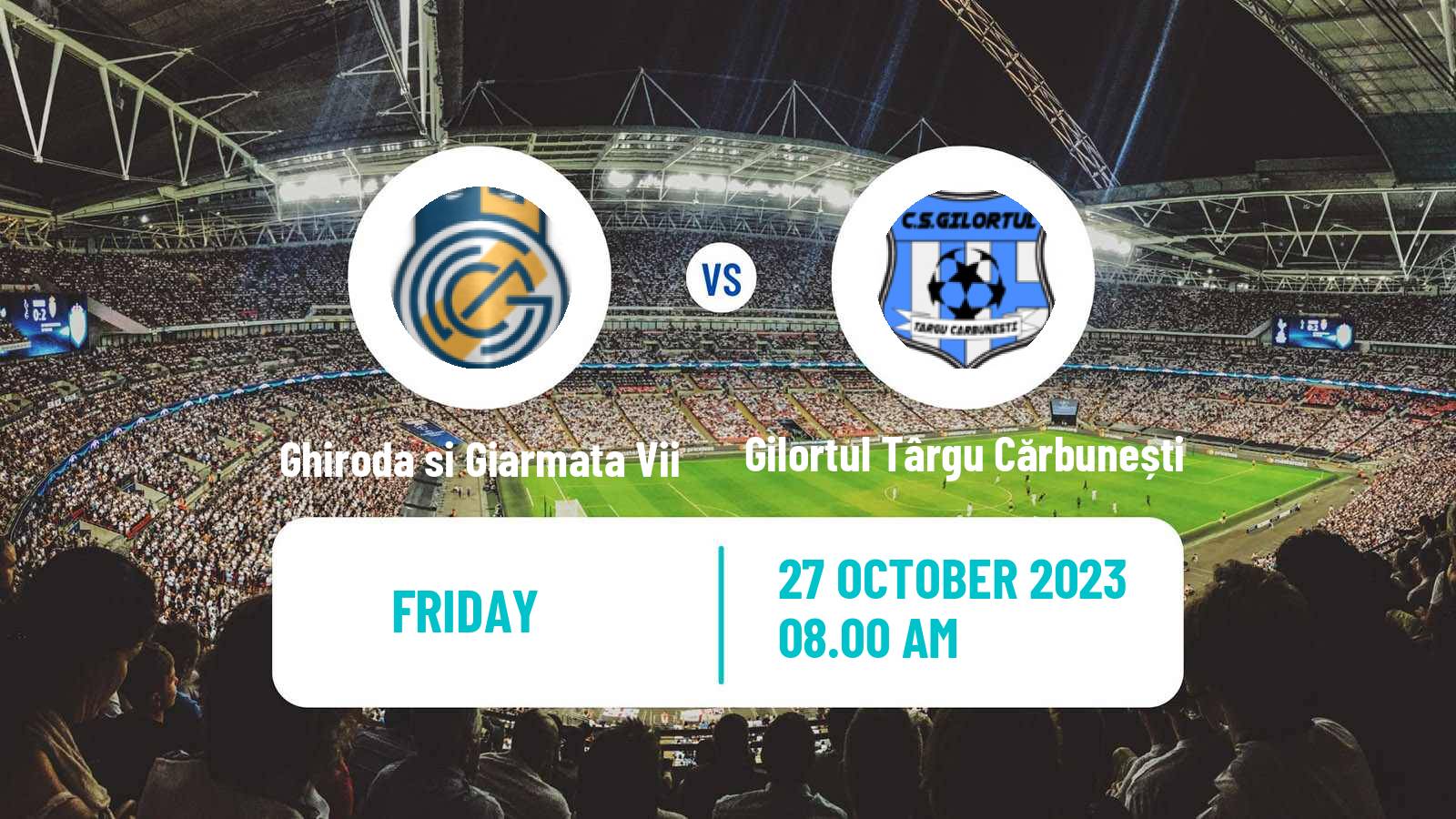 Soccer Romanian Liga 3 - Seria 7 Ghiroda si Giarmata Vii - Gilortul Târgu Cărbunești