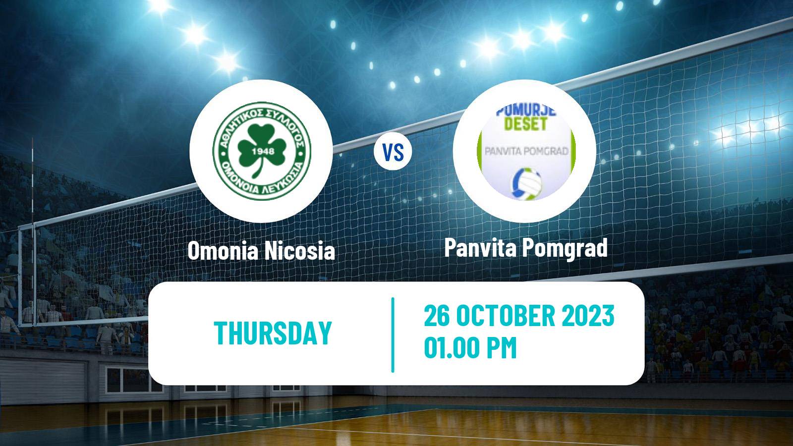 Volleyball CEV Challenge Cup Omonia Nicosia - Panvita Pomgrad