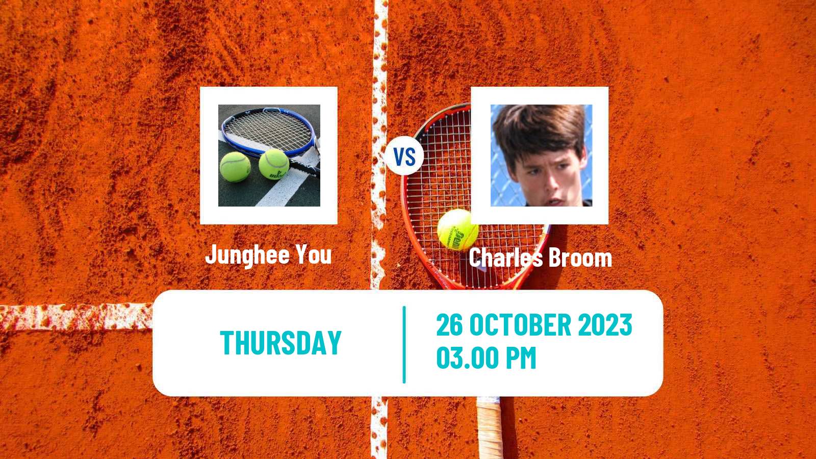 Tennis ITF M25 Saint Augustin Men Junghee You - Charles Broom