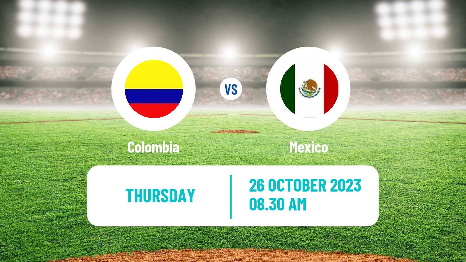 Baseball Pan American Games Baseball Colombia - Mexico