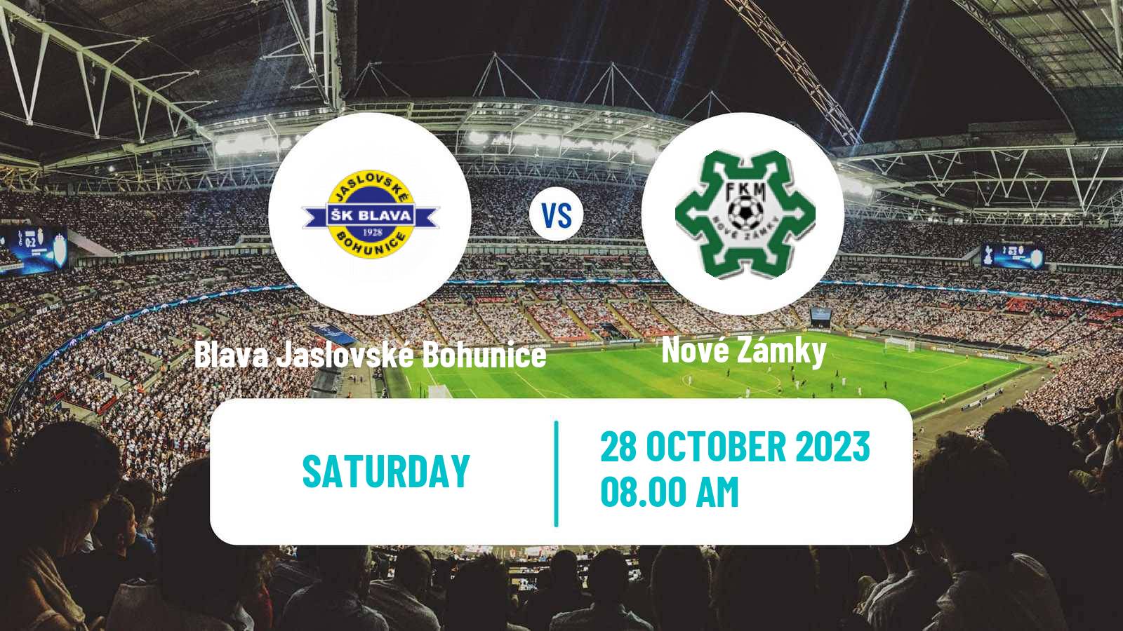 Soccer Slovak 4 Liga West Blava Jaslovské Bohunice - Nové Zámky