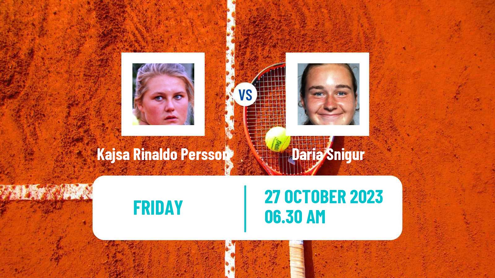 Tennis ITF W60 Glasgow Women Kajsa Rinaldo Persson - Daria Snigur