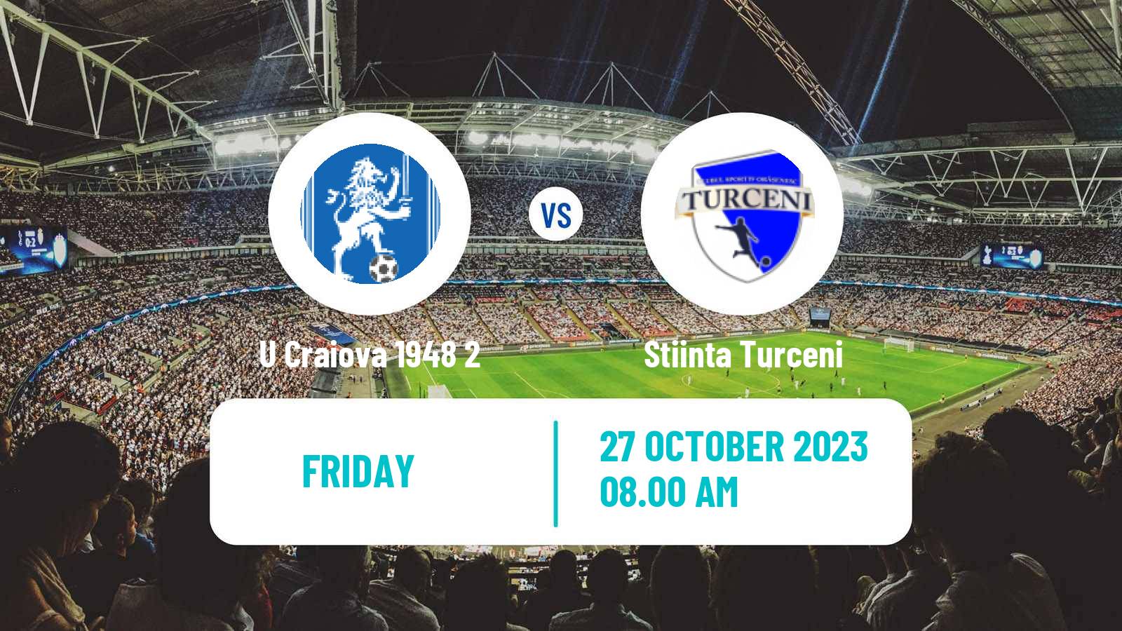 Soccer Romanian Liga 3 - Seria 7 U Craiova 1948 2 - Stiinta Turceni