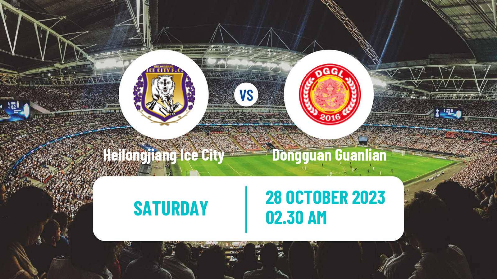Soccer Chinese Jia League Heilongjiang Ice City - Dongguan Guanlian