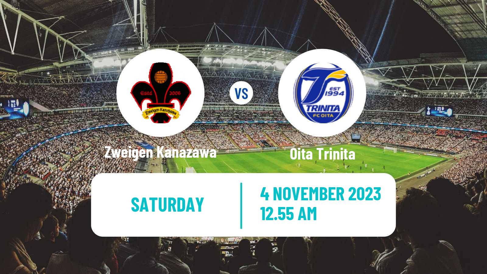 Soccer Japan J2 League Zweigen Kanazawa - Oita Trinita