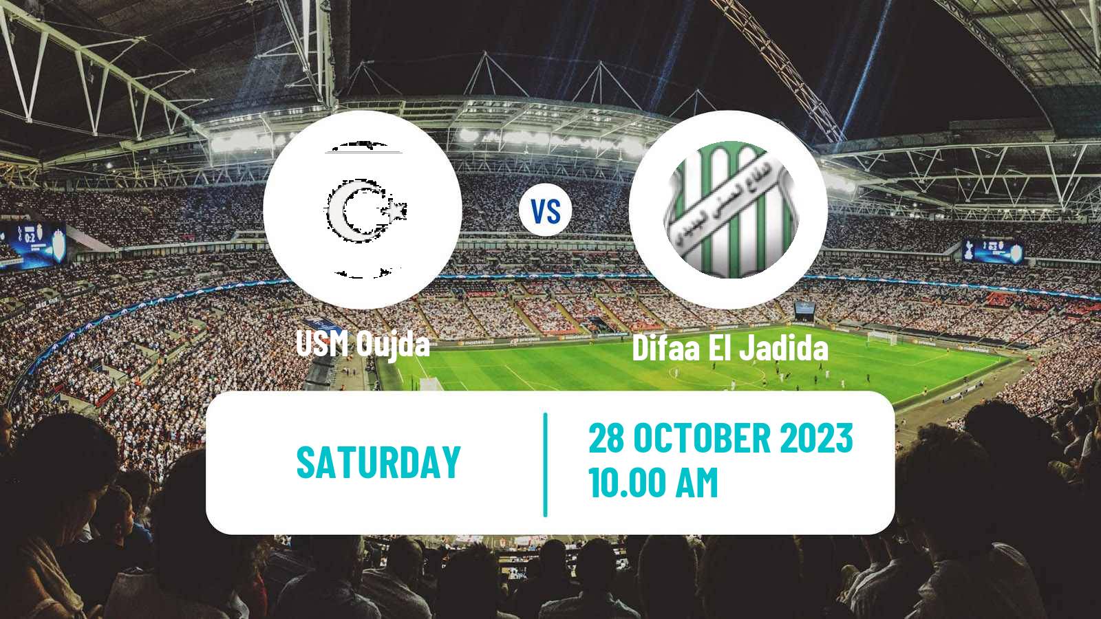 Soccer Moroccan Botola 2 USM Oujda - Difaa El Jadida