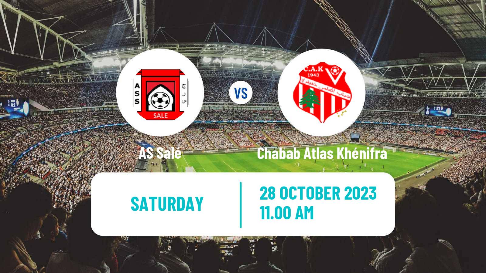 Soccer Moroccan Botola 2 Salé - Chabab Atlas Khénifra