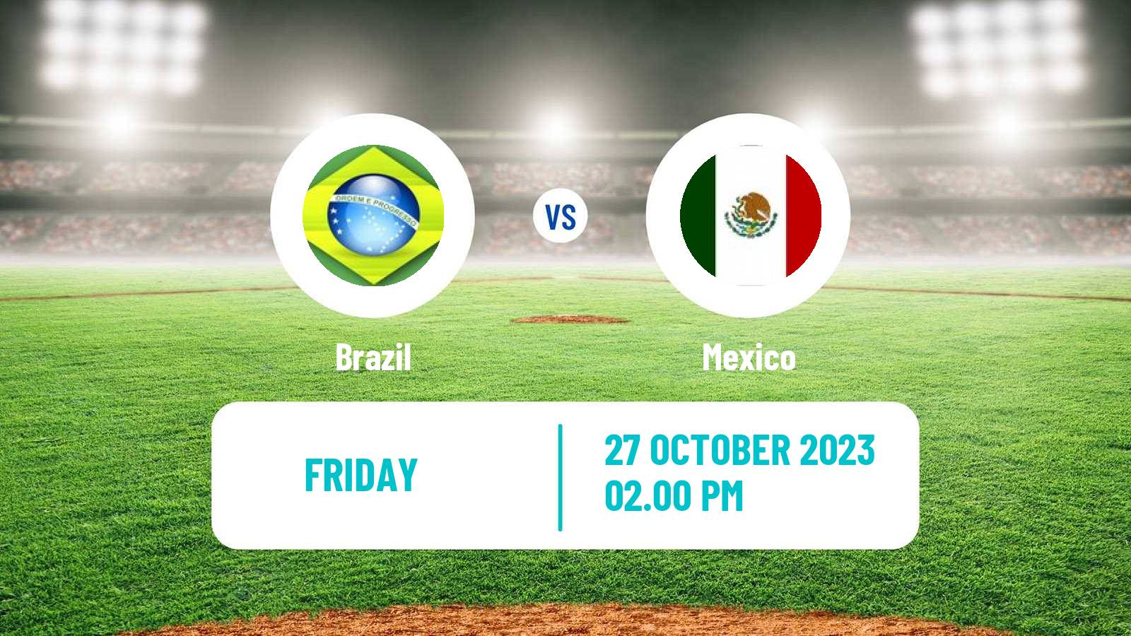 Baseball Pan American Games Baseball Brazil - Mexico