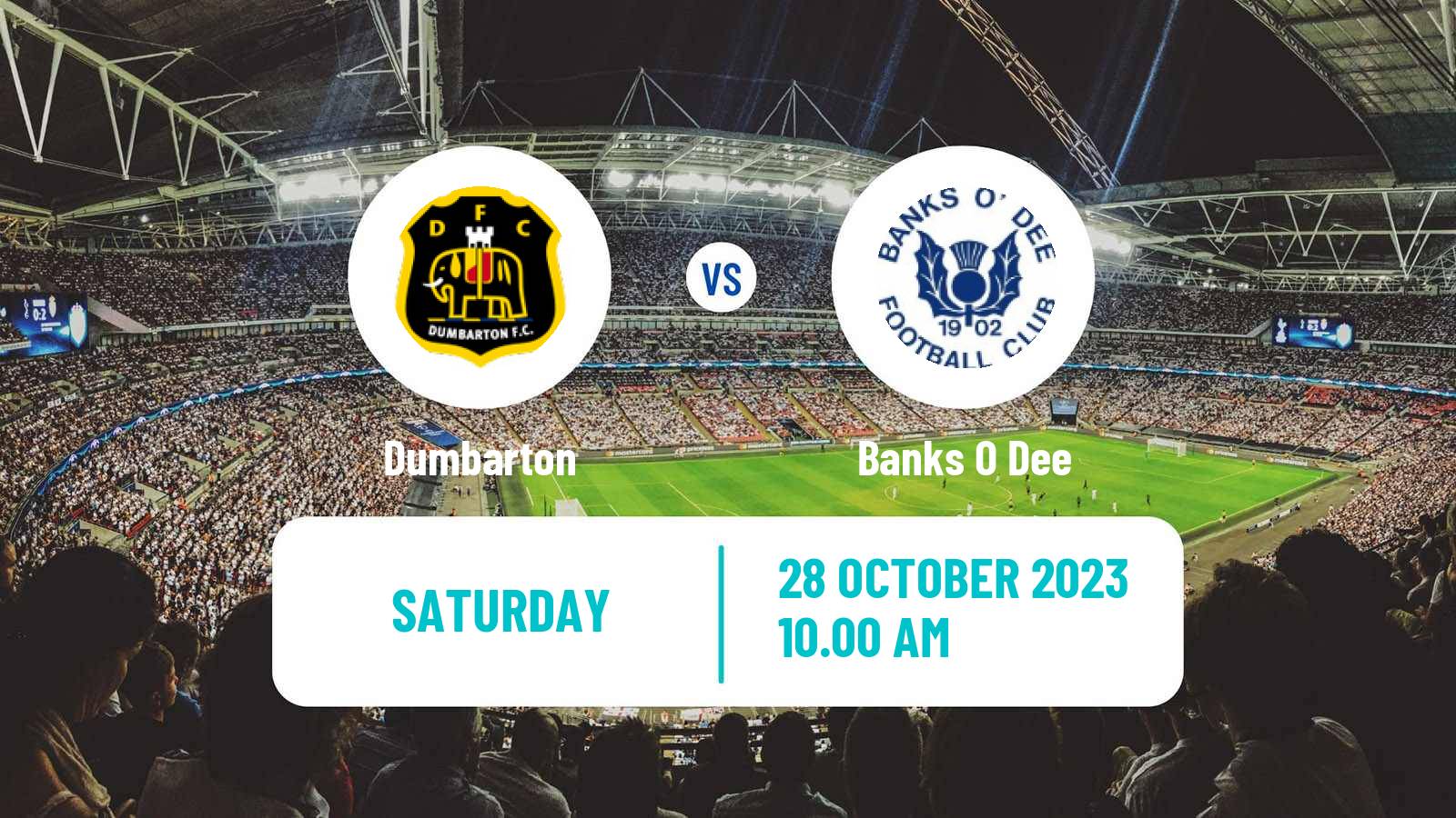 Soccer Scottish Cup Dumbarton - Banks O Dee