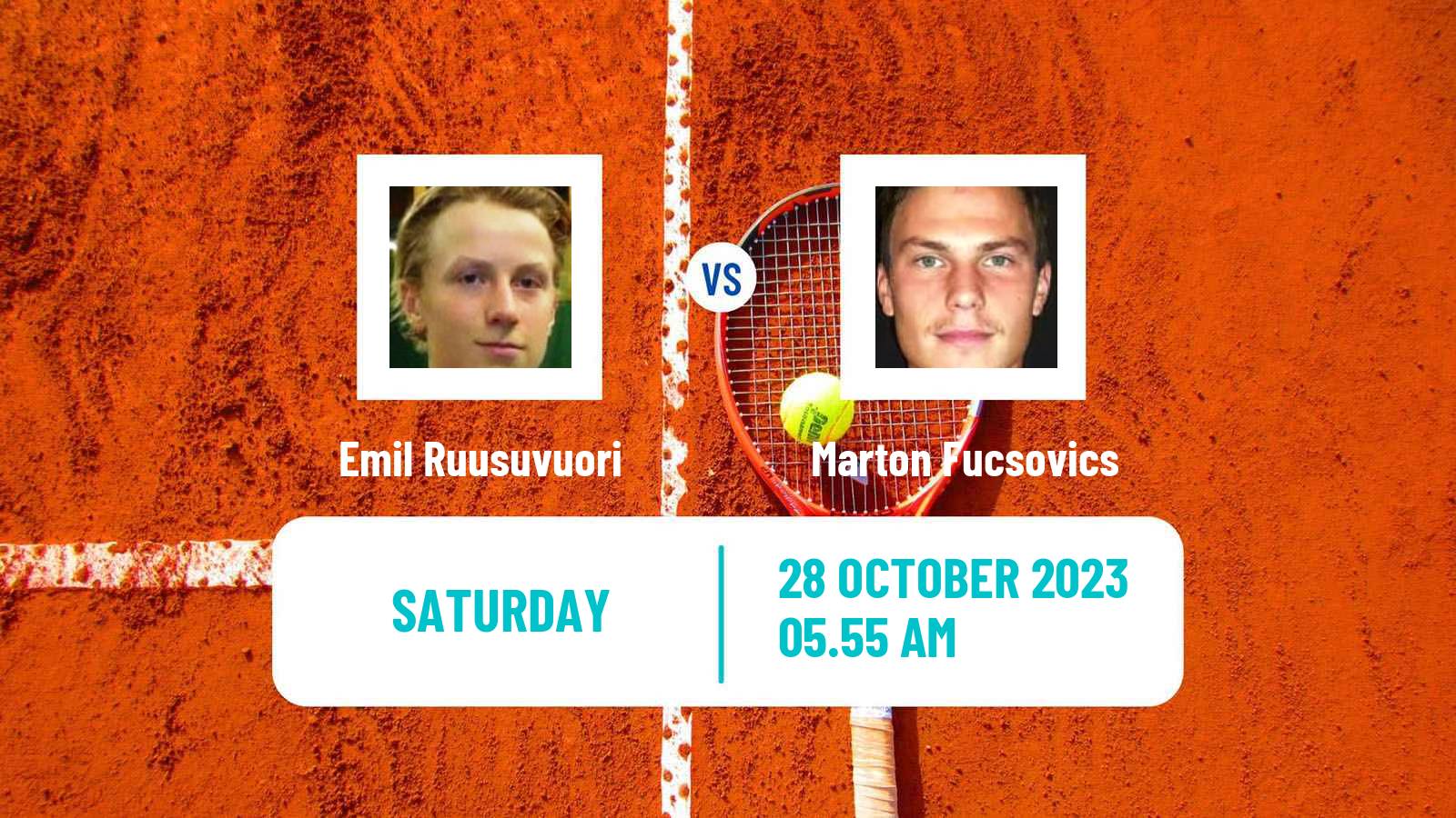 Tennis ATP Paris Emil Ruusuvuori - Marton Fucsovics