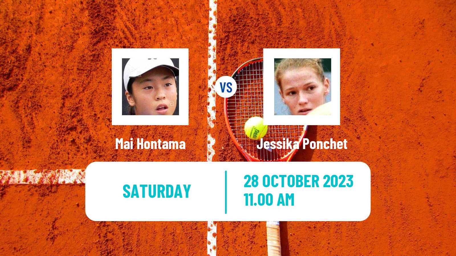 Tennis ITF W80 Poitiers Women Mai Hontama - Jessika Ponchet