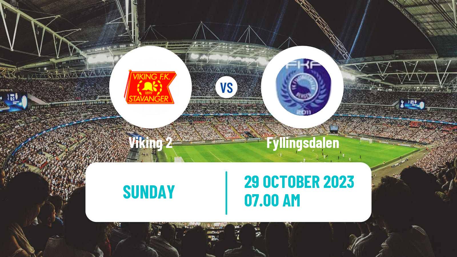 Soccer Norwegian Division 3 - Group 3 Viking 2 - Fyllingsdalen