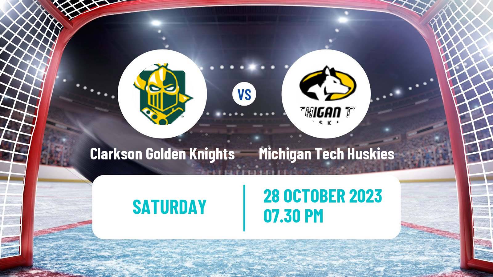 Hockey NCAA Hockey Clarkson Golden Knights - Michigan Tech Huskies